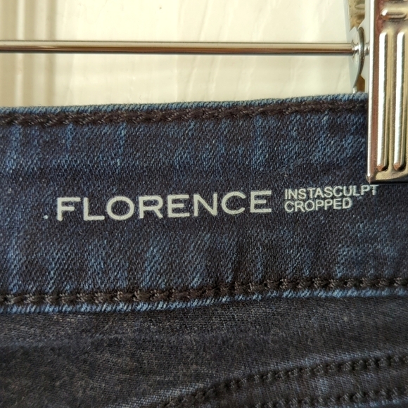 DL1961 Florence Instasculpt Dark Wash Mid Rise Ankle Cropped Skinny Jeans 27 - Picture 9 of 15